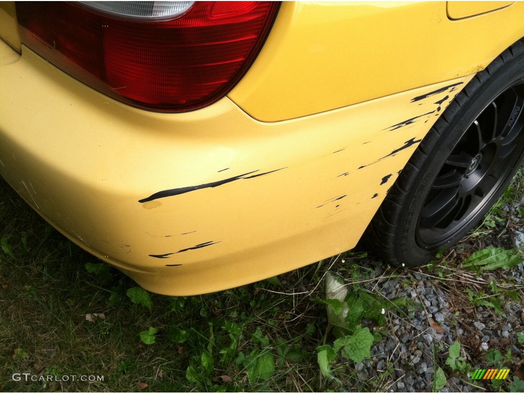 2003 Impreza WRX Sedan - Sonic Yellow / Black photo #5