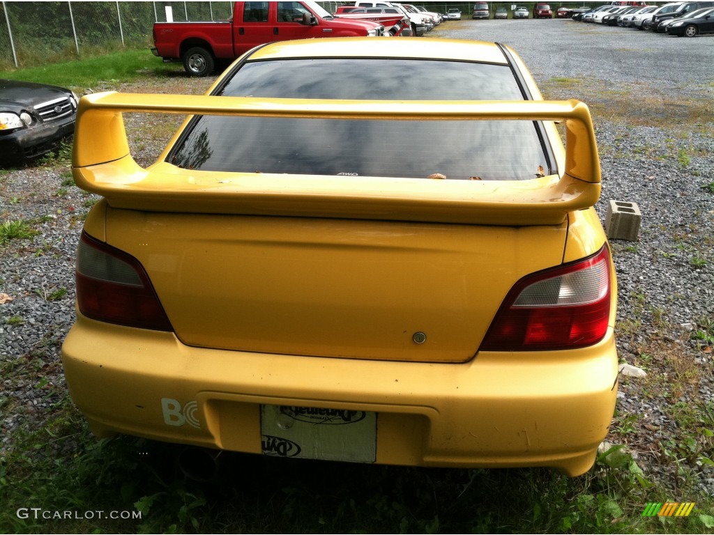 2003 Impreza WRX Sedan - Sonic Yellow / Black photo #6