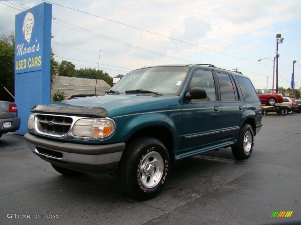 1998 Explorer XLT 4x4 - Pacific Green Metallic / Medium Graphite photo #4