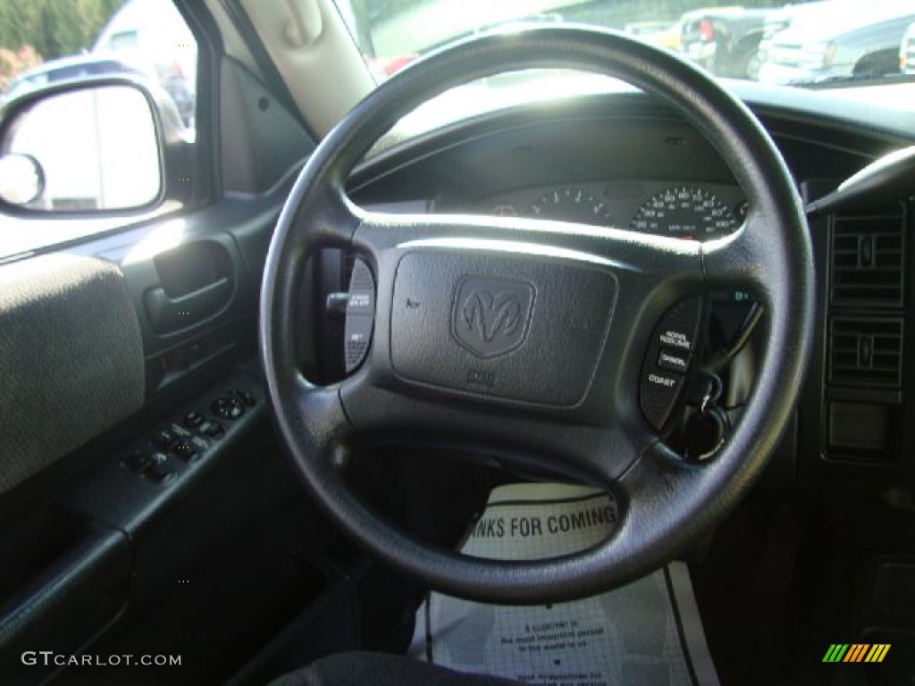 2004 Dodge Dakota SLT Quad Cab Dark Slate Gray Steering Wheel Photo #54107728