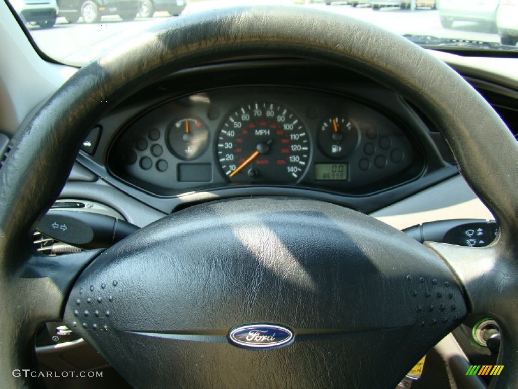2001 Focus LX Sedan - Twilight Blue Metallic / Medium Graphite Grey photo #21