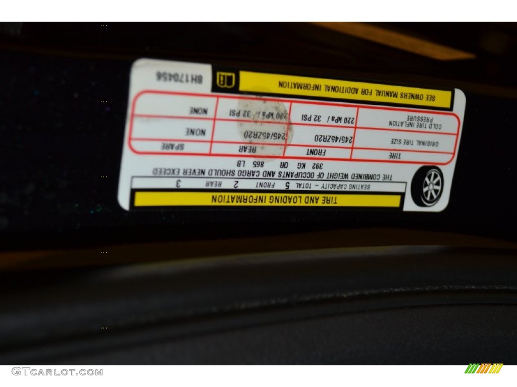 2008 Dodge Charger SRT-8 Info Tag Photo #54109011