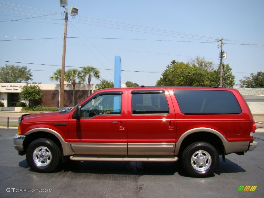 Toreador Red Metallic 2000 Ford Excursion Limited 4x4 Exterior Photo #54110253