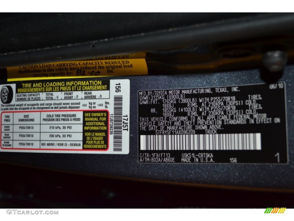 2010 Tundra SR5 Double Cab - Slate Gray Metallic / Graphite Gray photo #26