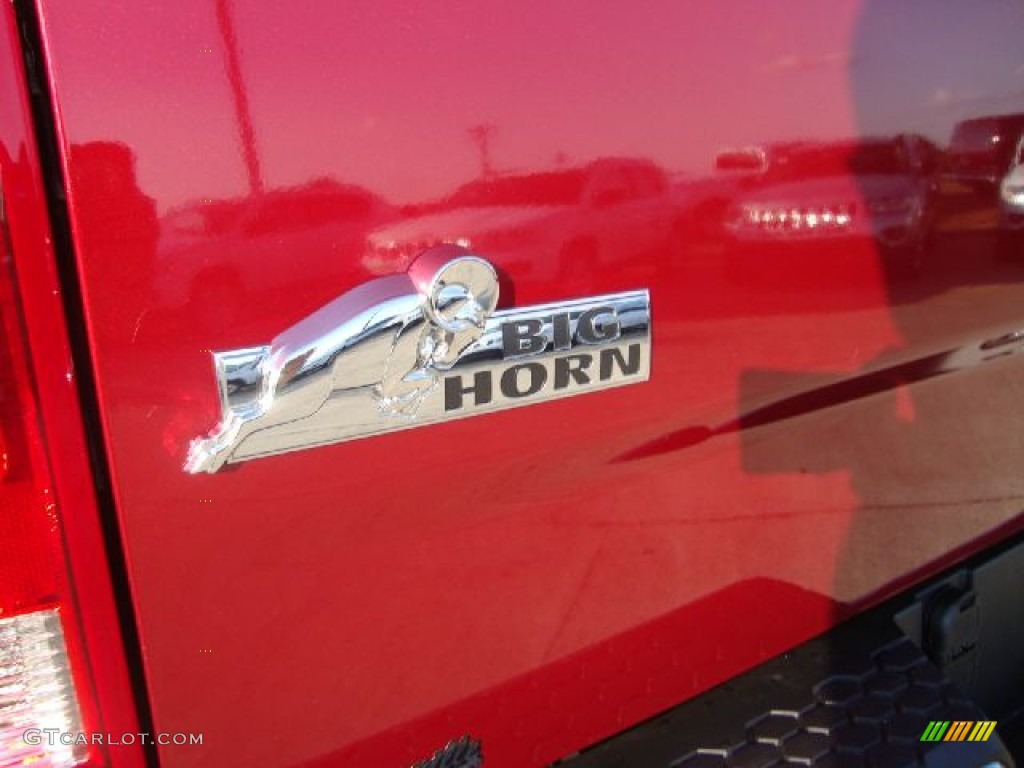 2012 Ram 1500 Big Horn Crew Cab - Deep Cherry Red Crystal Pearl / Dark Slate Gray/Medium Graystone photo #4