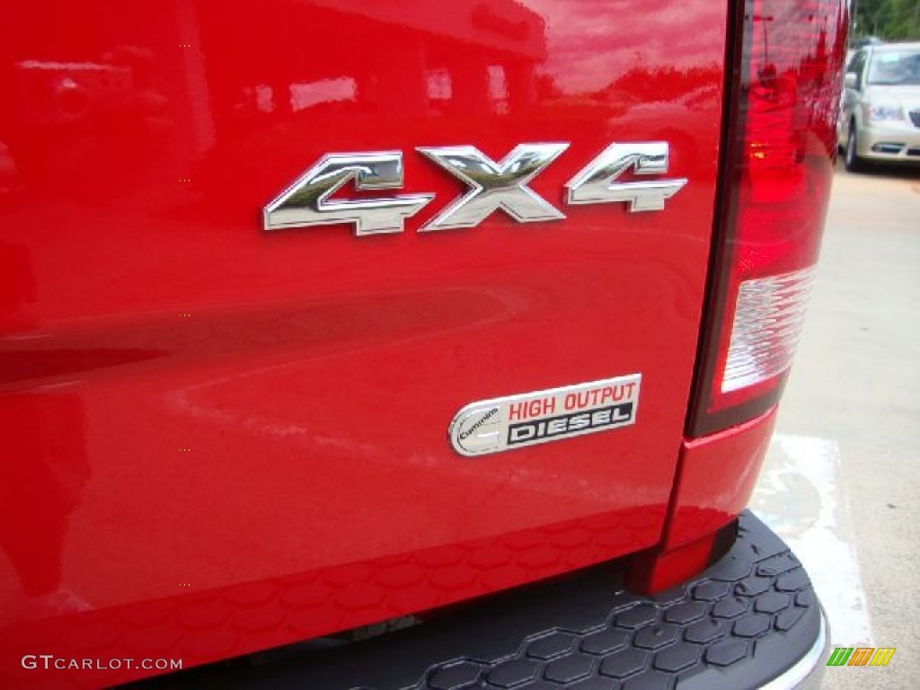 2012 Ram 2500 HD Laramie Mega Cab 4x4 - Flame Red / Dark Slate photo #14