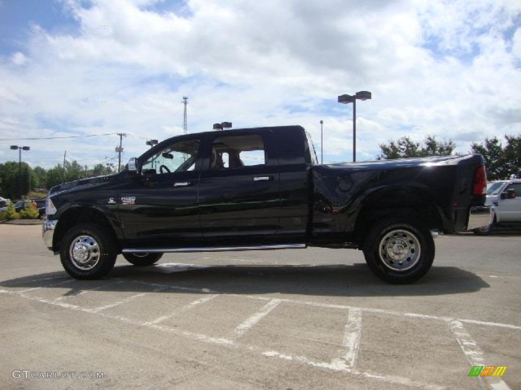 Black 2012 Dodge Ram 3500 HD Laramie Mega Cab 4x4 Dually Exterior Photo #54112338