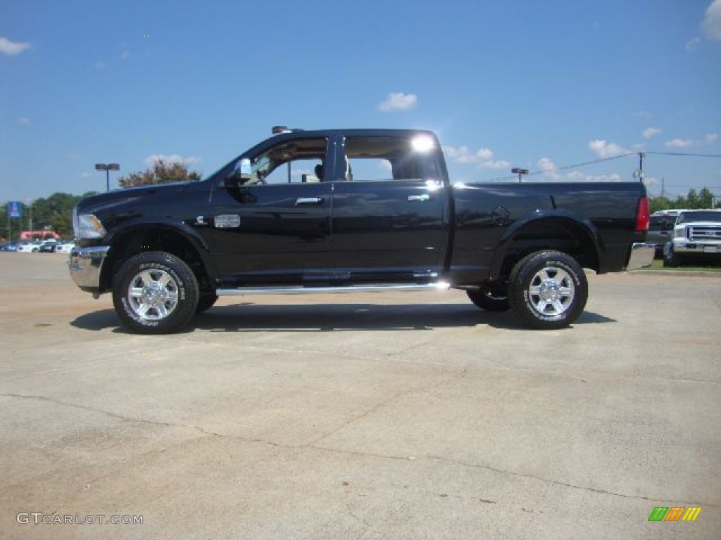 Black 2012 Dodge Ram 2500 HD Laramie Longhorn Crew Cab 4x4 Exterior Photo #54112531