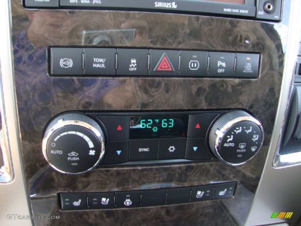2012 Dodge Ram 2500 HD Laramie Longhorn Crew Cab 4x4 Controls Photo #54112626