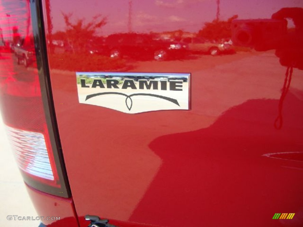 2012 Ram 3500 HD Laramie Crew Cab 4x4 Dually - Flame Red / Dark Slate/Russet photo #5