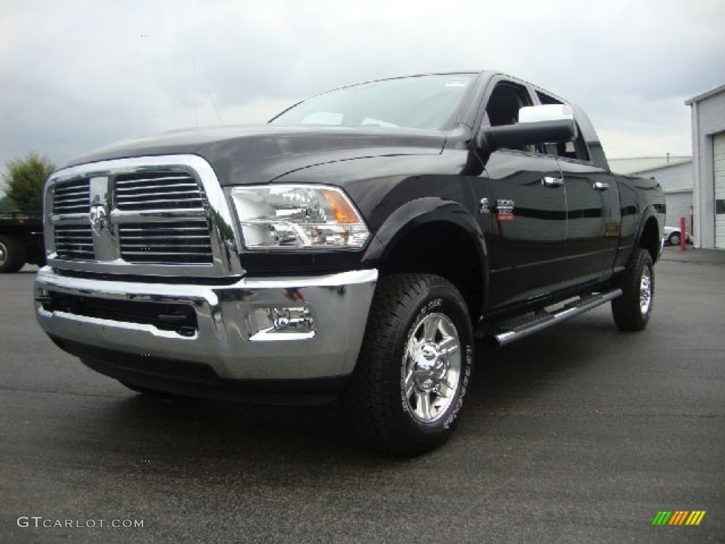 2012 Ram 3500 HD Laramie Mega Cab 4x4 - Black / Dark Slate photo #1