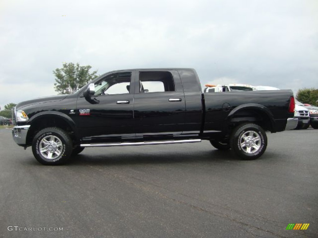 Black 2012 Dodge Ram 3500 HD Laramie Mega Cab 4x4 Exterior Photo #54113533