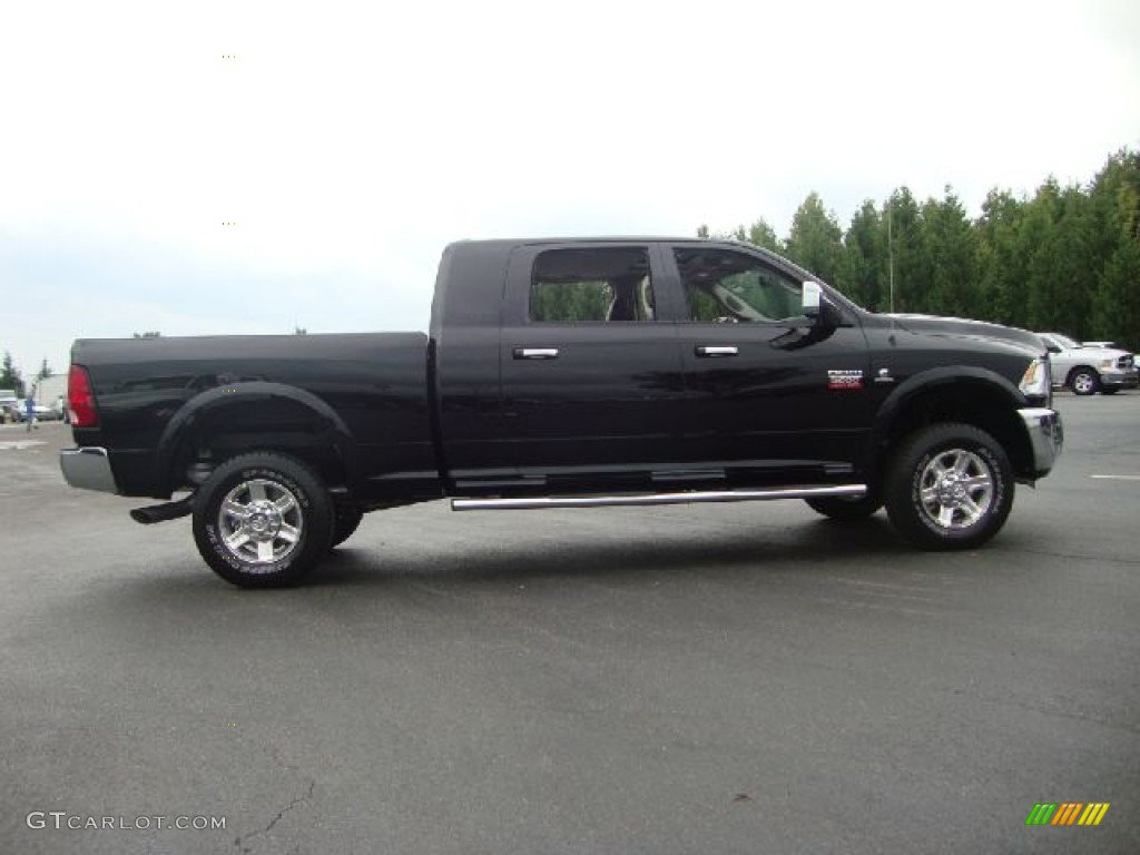 Black 2012 Dodge Ram 3500 HD Laramie Mega Cab 4x4 Exterior Photo #54113565