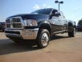 2012 Black Dodge Ram 3500 HD Laramie Crew Cab 4x4 Dually  photo #1