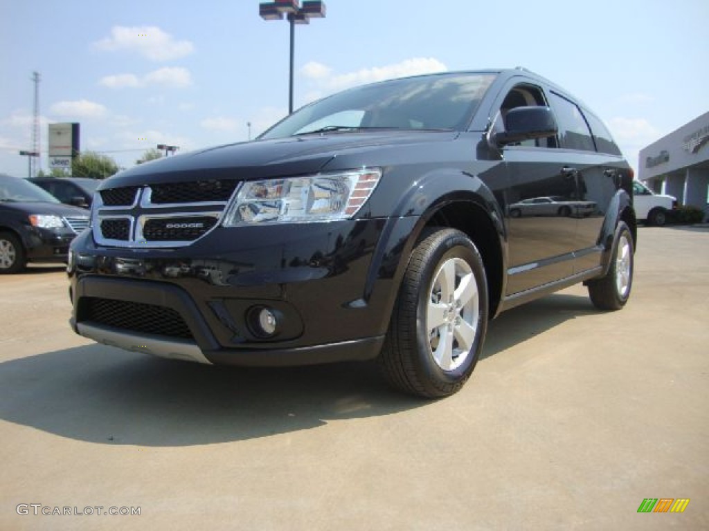Brilliant Black Crystal Pearl 2012 Dodge Journey SXT Exterior Photo #54114801