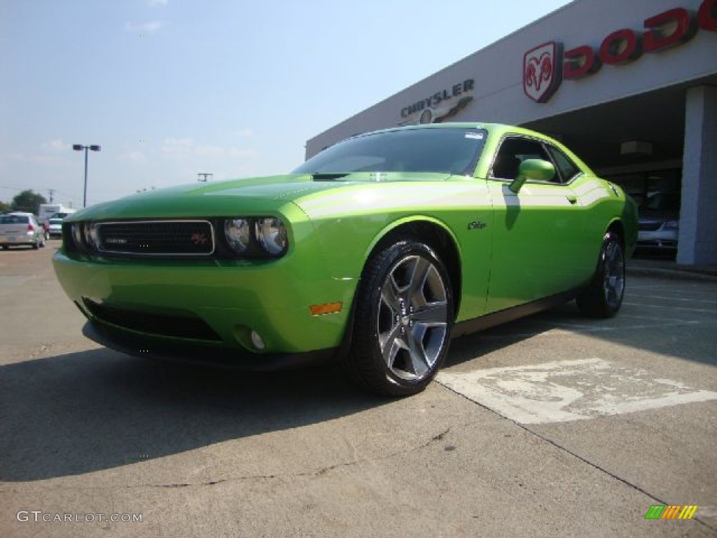 2011 Challenger R/T Classic - Green with Envy / Dark Slate Gray photo #7