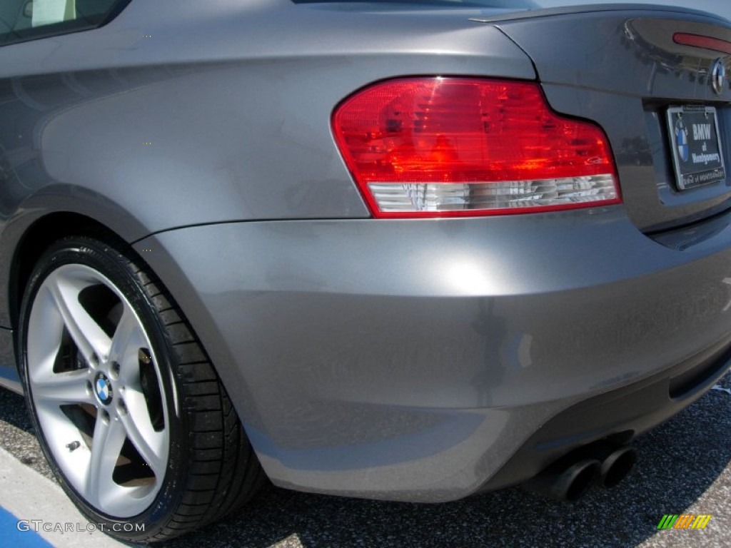 2009 1 Series 135i Coupe - Space Grey Metallic / Grey Boston Leather photo #9