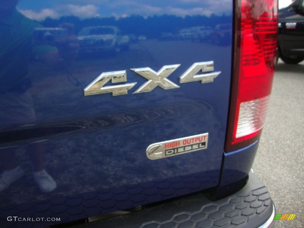 2011 Ram 2500 HD Laramie Longhorn Crew Cab 4x4 - Deep Water Blue Pearl / Dark Slate photo #4
