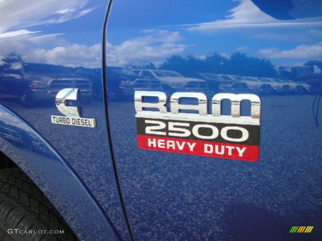 2011 Ram 2500 HD Laramie Longhorn Crew Cab 4x4 - Deep Water Blue Pearl / Dark Slate photo #7