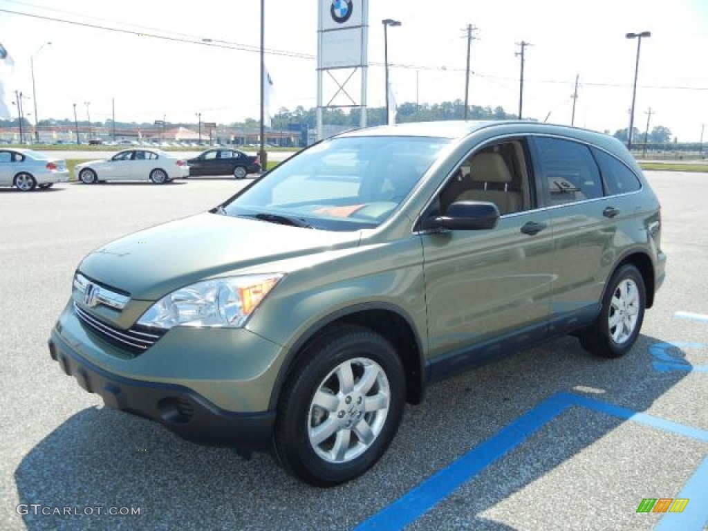 2008 CR-V EX - Green Tea Metallic / Ivory photo #8