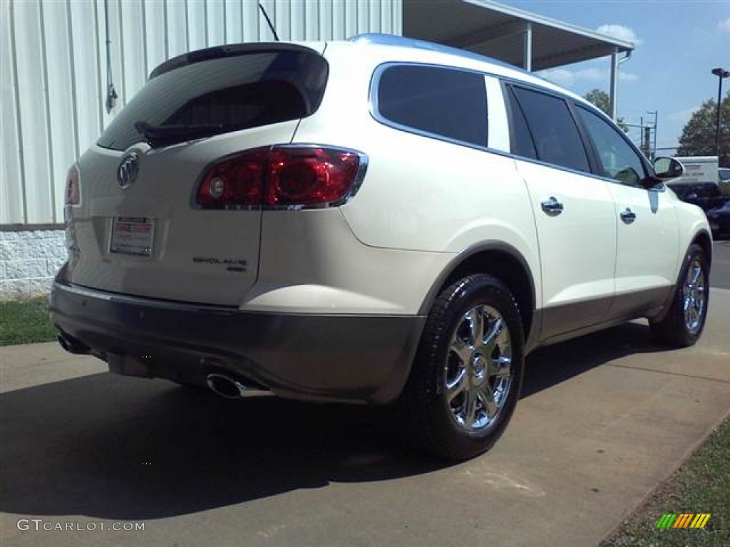 2008 Enclave CXL AWD - White Diamond Tri Coat / Titanium/Dark Titanium photo #16