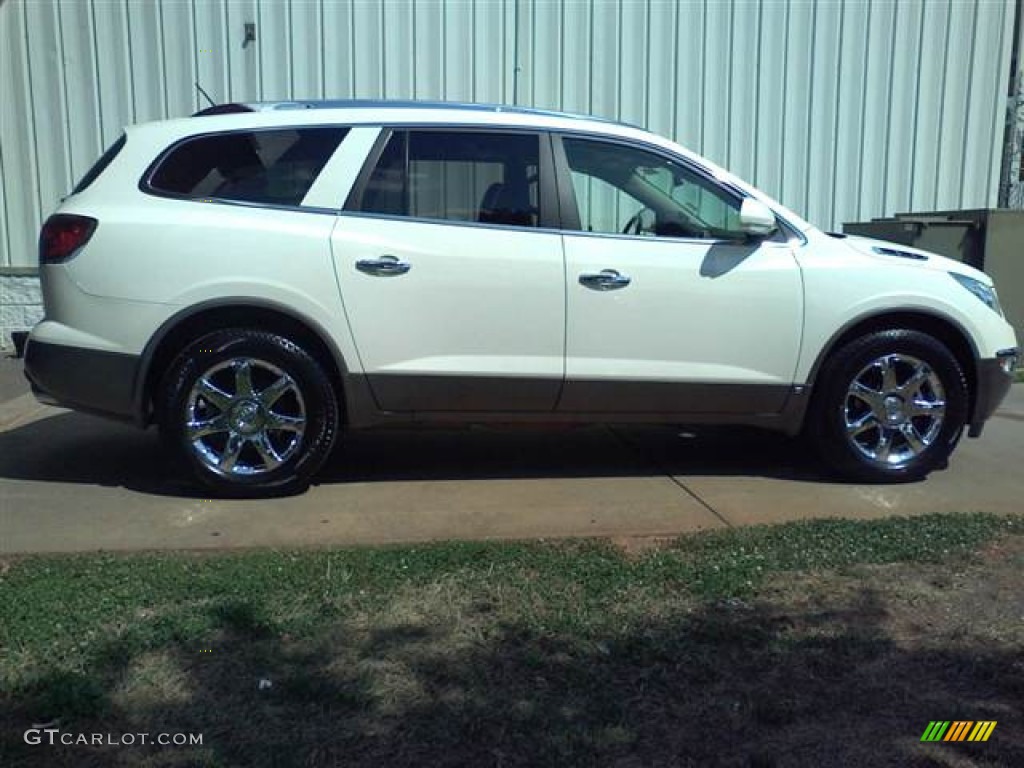 2008 Enclave CXL AWD - White Diamond Tri Coat / Titanium/Dark Titanium photo #17