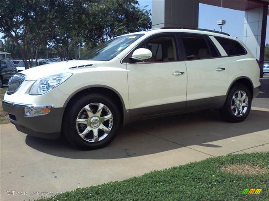 2008 Enclave CXL AWD - White Diamond Tri Coat / Titanium/Dark Titanium photo #18