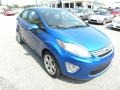 2011 Blue Flame Metallic Ford Fiesta SEL Sedan  photo #1