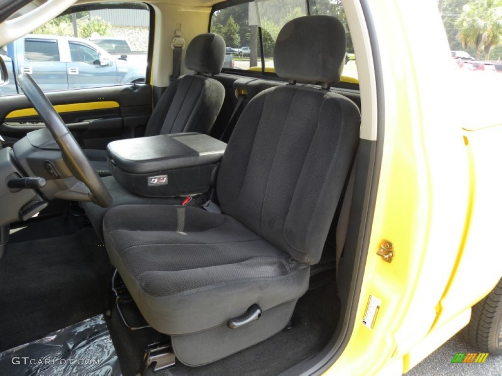 Dark Slate Gray Interior 2005 Dodge Ram 1500 SLT Rumble Bee Regular Cab Photo #54118938