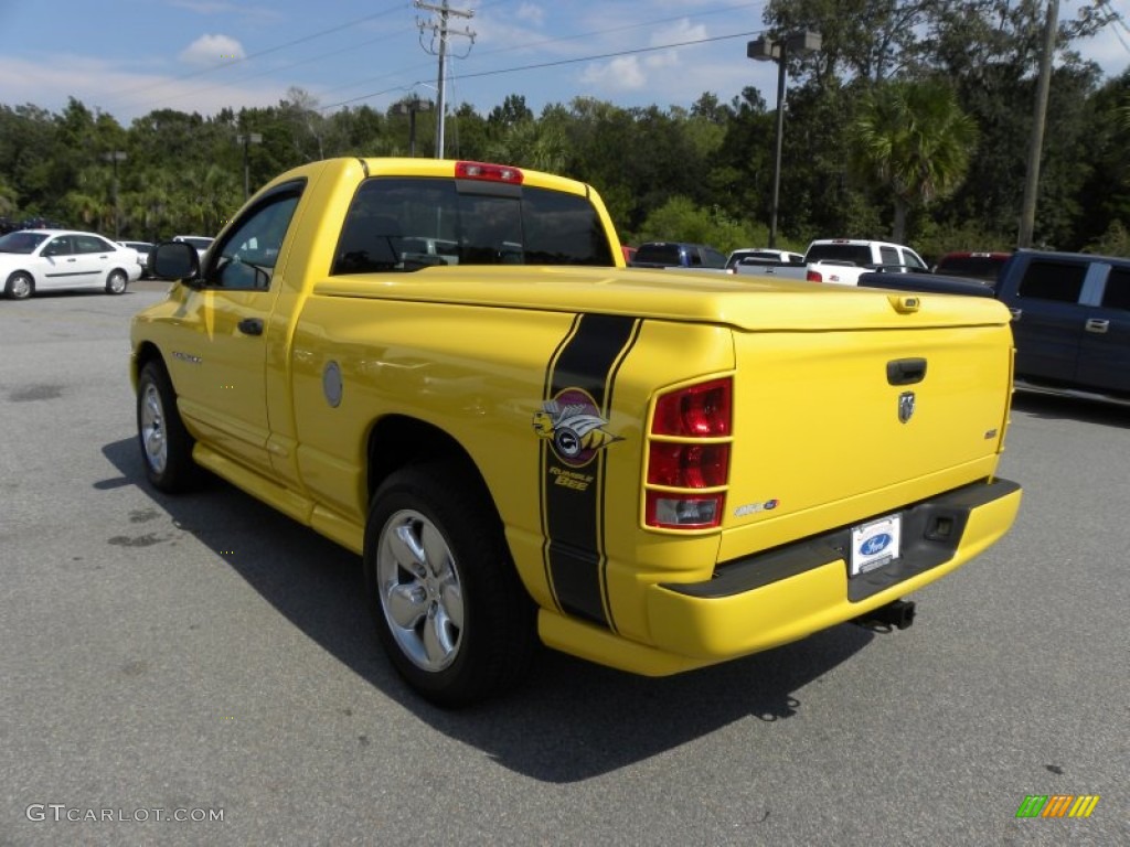 2005 Ram 1500 SLT Rumble Bee Regular Cab - Solar Yellow / Dark Slate Gray photo #13