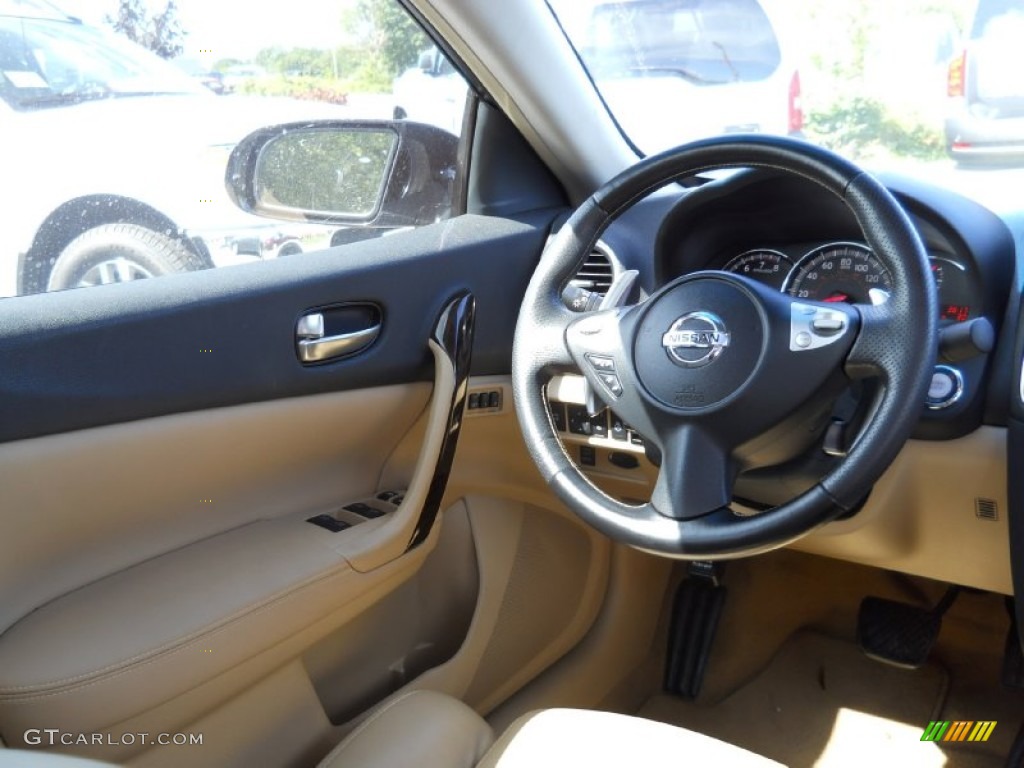 2009 Maxima 3.5 SV Sport - Dark Slate Metallic / Caffe Latte photo #4