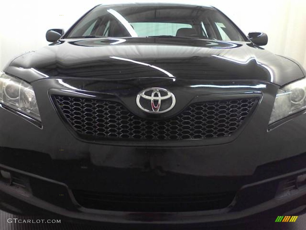 2007 Camry SE V6 - Black / Dark Charcoal photo #2