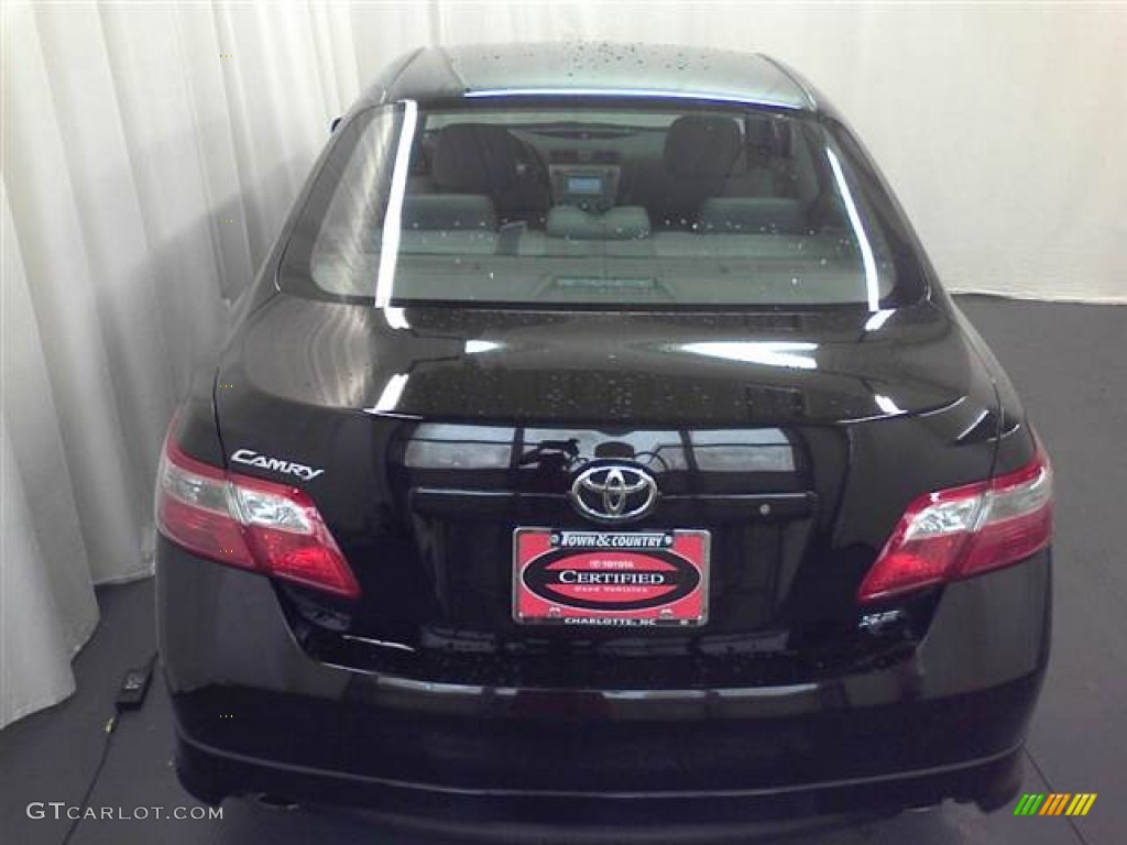 2007 Camry SE V6 - Black / Dark Charcoal photo #4