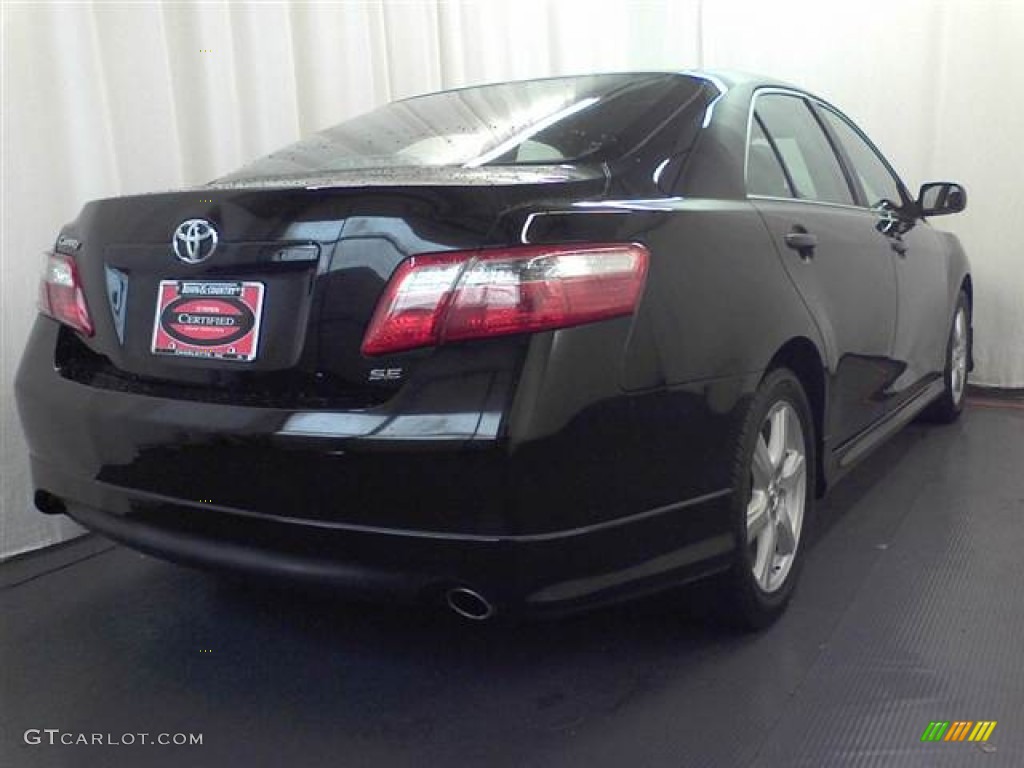 2007 Camry SE V6 - Black / Dark Charcoal photo #16