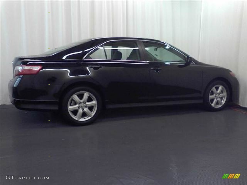 2007 Camry SE V6 - Black / Dark Charcoal photo #17