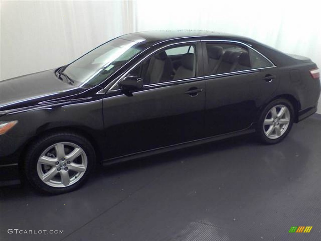 2007 Camry SE V6 - Black / Dark Charcoal photo #18
