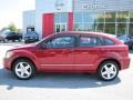 2009 Inferno Red Crystal Pearl Dodge Caliber R/T  photo #2