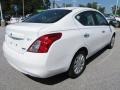 2012 Fresh Powder White Nissan Versa 1.6 SV Sedan  photo #5