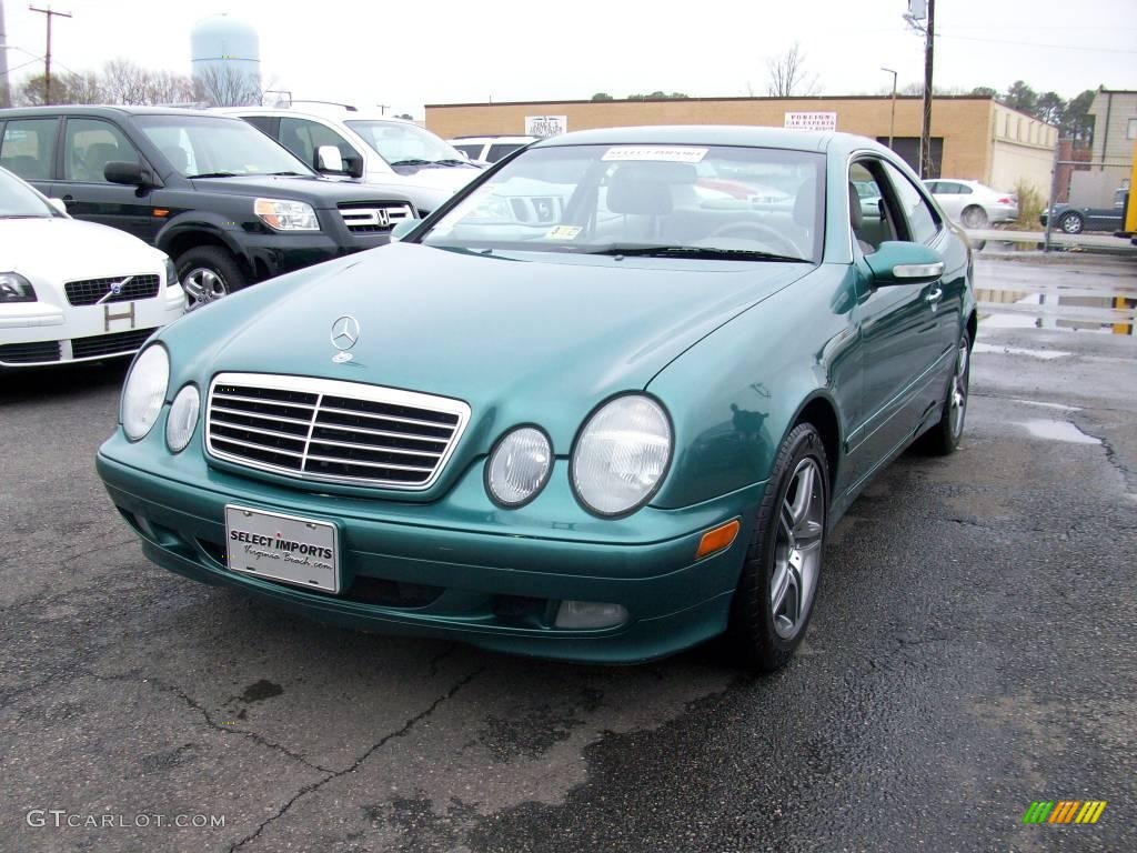 2002 CLK 320 Coupe - Mineral Green Metallic / Oyster photo #4