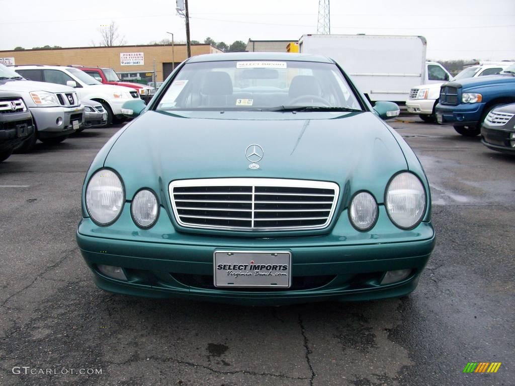 2002 CLK 320 Coupe - Mineral Green Metallic / Oyster photo #5