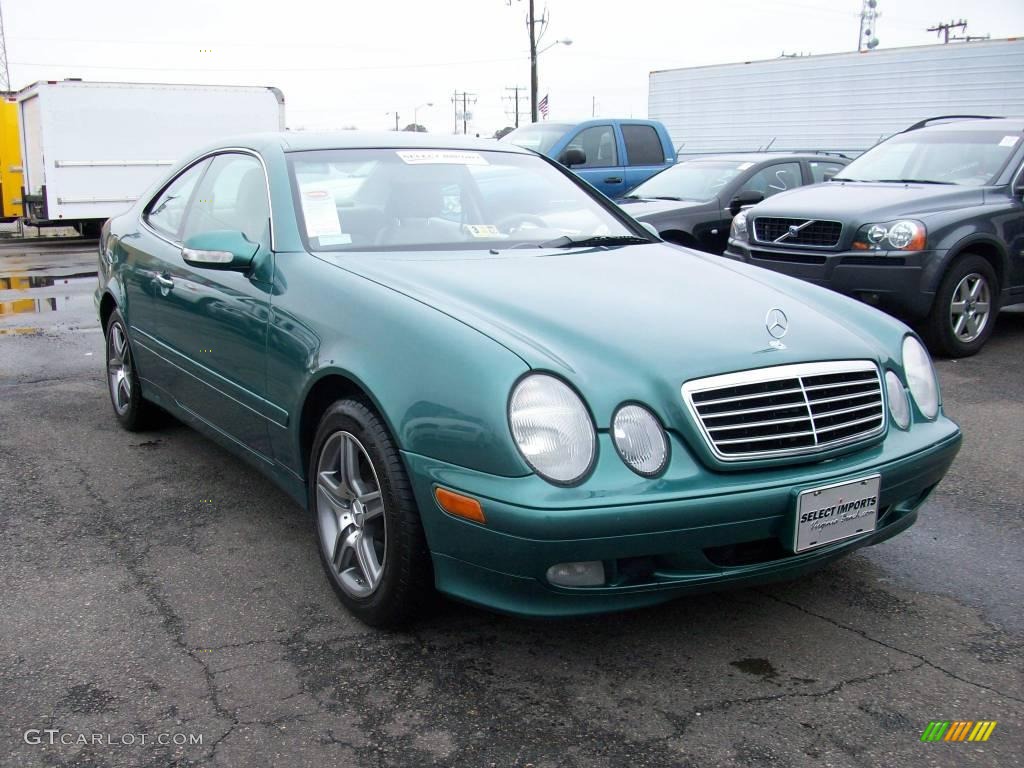 2002 CLK 320 Coupe - Mineral Green Metallic / Oyster photo #6