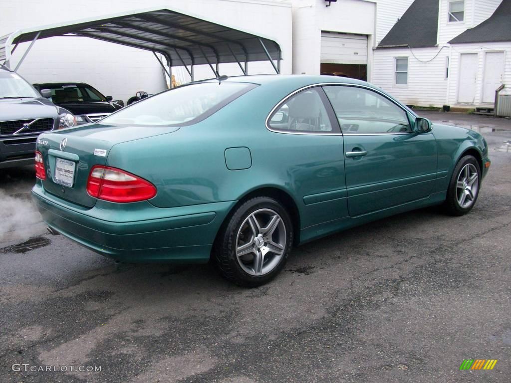 2002 CLK 320 Coupe - Mineral Green Metallic / Oyster photo #8
