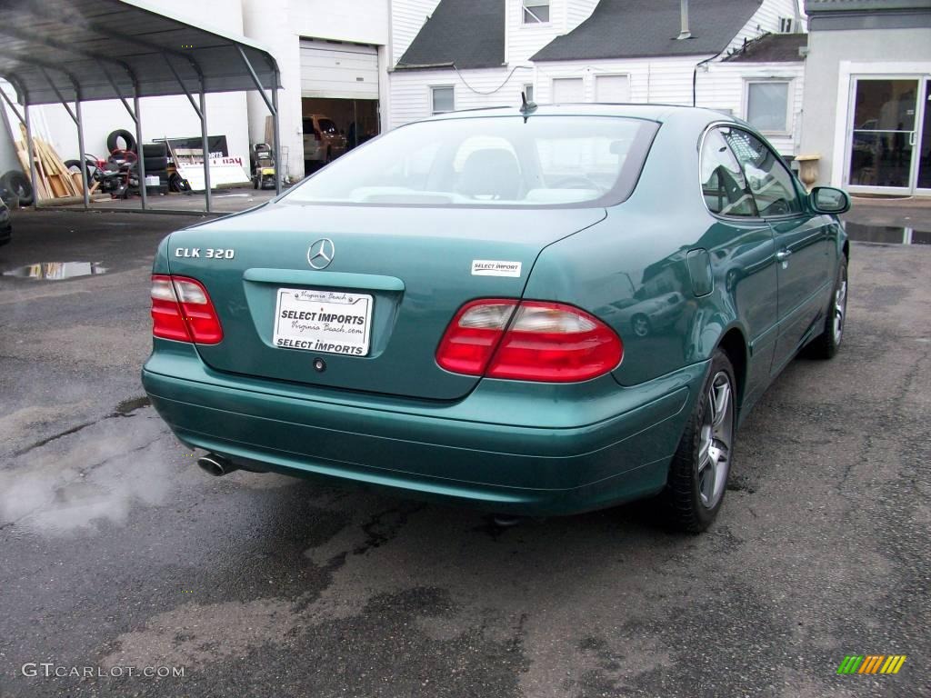 2002 CLK 320 Coupe - Mineral Green Metallic / Oyster photo #9