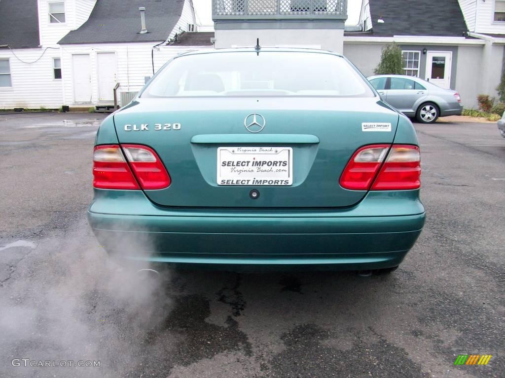 2002 CLK 320 Coupe - Mineral Green Metallic / Oyster photo #10