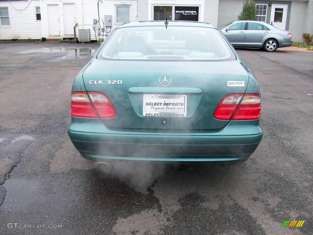 2002 CLK 320 Coupe - Mineral Green Metallic / Oyster photo #11