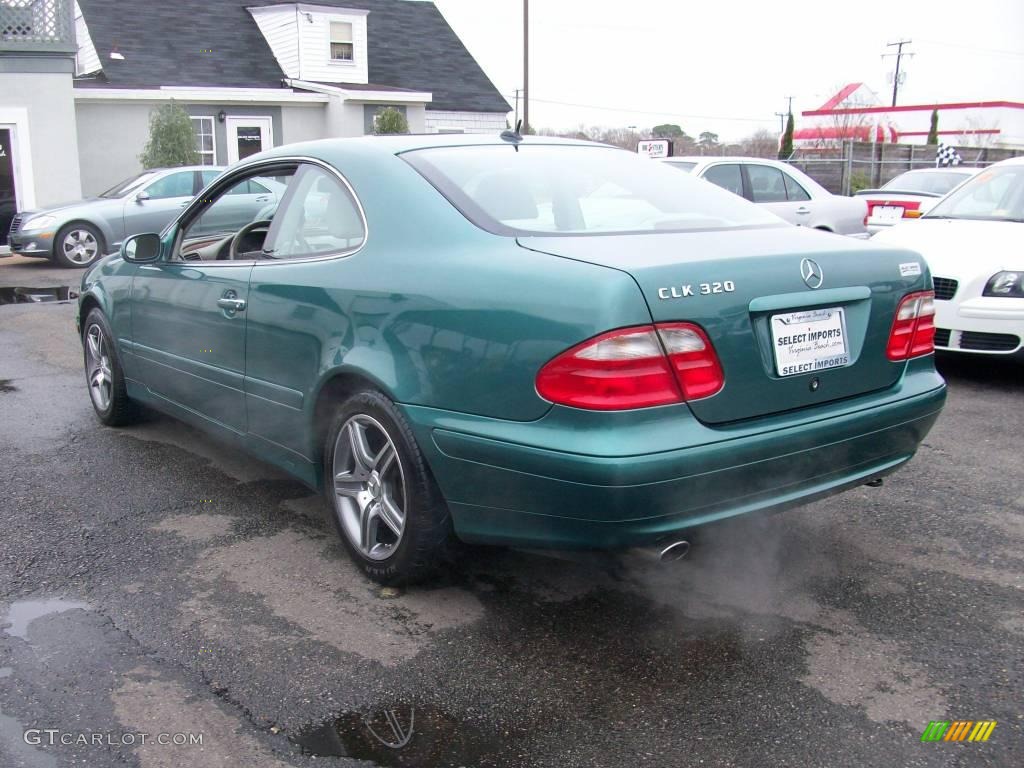 2002 CLK 320 Coupe - Mineral Green Metallic / Oyster photo #12
