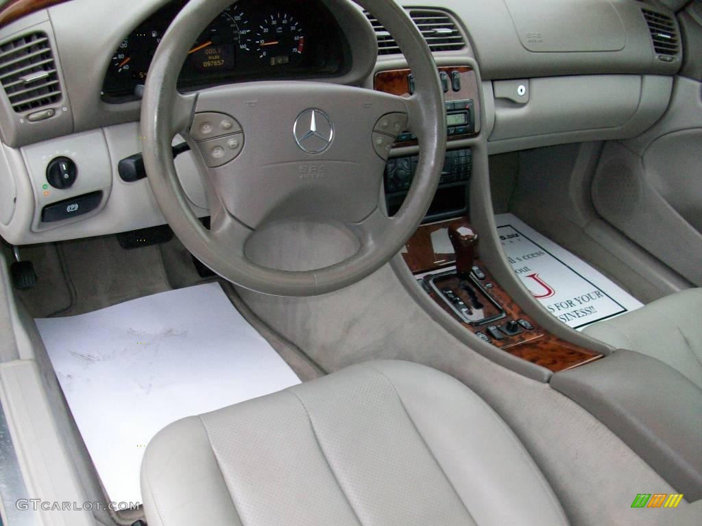 2002 CLK 320 Coupe - Mineral Green Metallic / Oyster photo #16