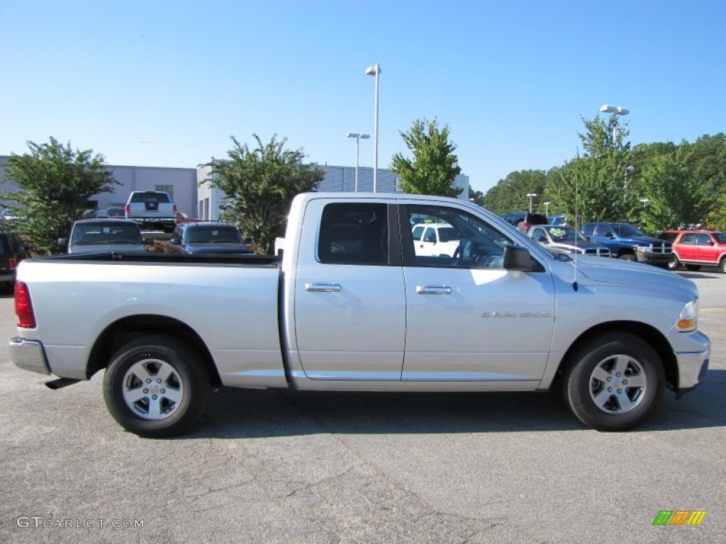 2011 Ram 1500 SLT Quad Cab - Bright Silver Metallic / Dark Slate Gray/Medium Graystone photo #8