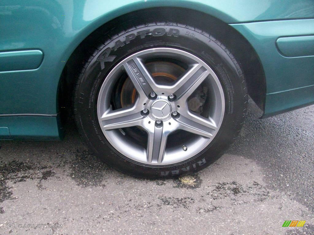 2002 CLK 320 Coupe - Mineral Green Metallic / Oyster photo #31