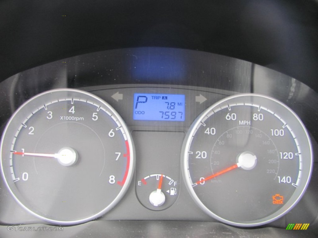 2011 Hyundai Accent GLS 4 Door Gauges Photo #54125547